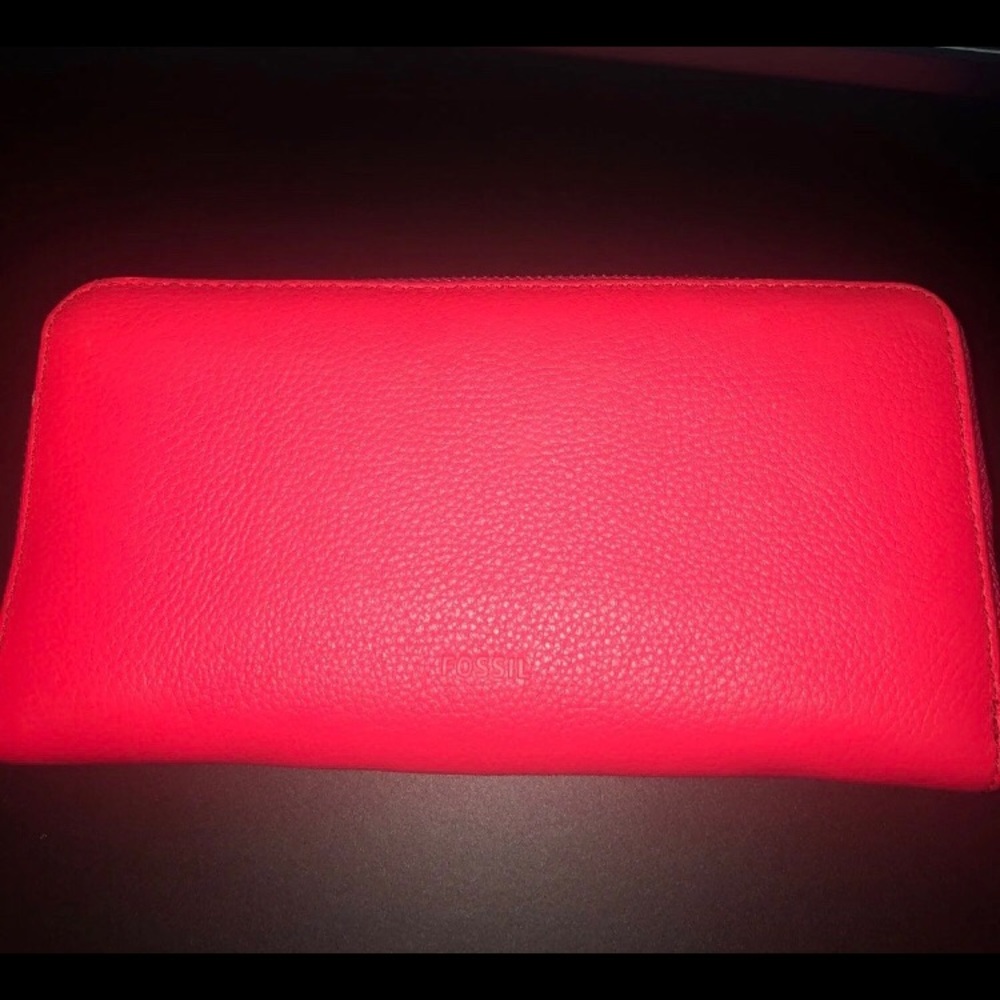 RFID Hot Pink Fossil Wallet